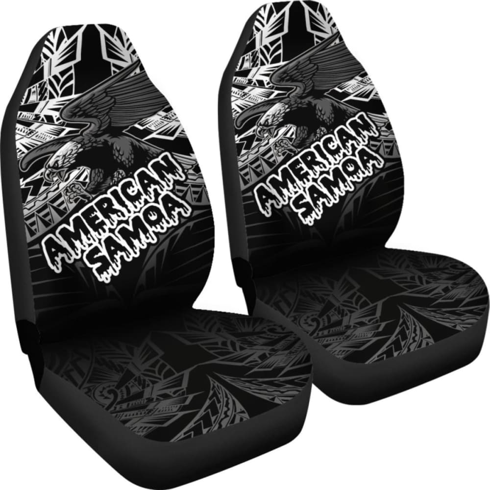 American Samoa Polynesian Car Seat Covers - Eagle Tribal Pattern -
