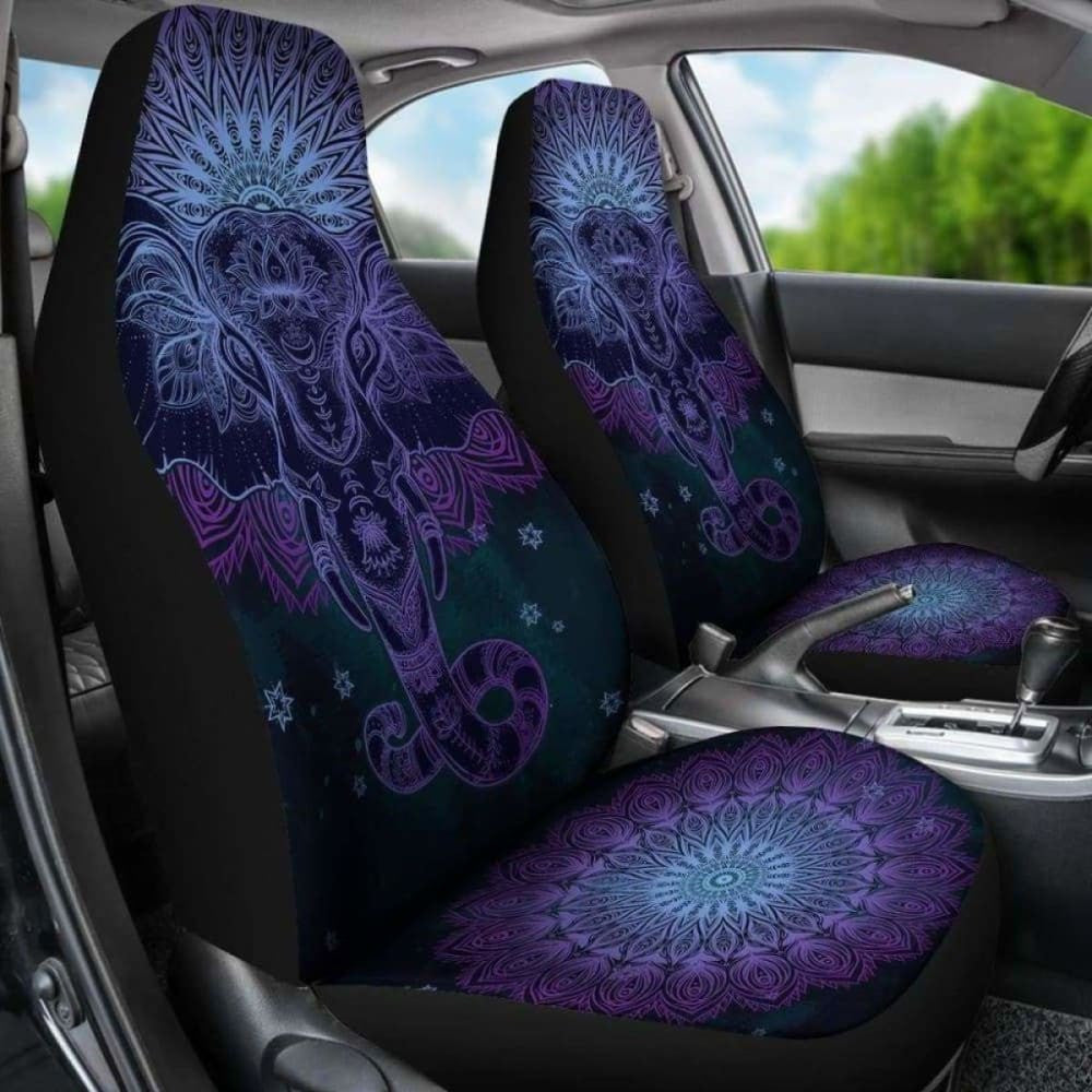 Premium Elephant Mandala Car Seat Covers