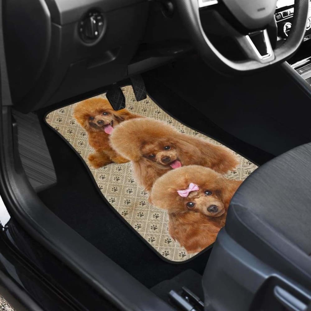 Poodle Car Floor Mats Funny For Poodle Dog Lover
