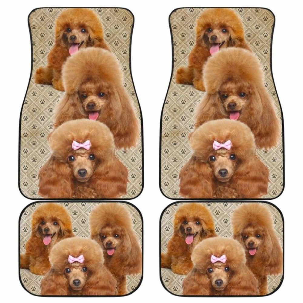 Poodle Car Floor Mats Funny For Poodle Dog Lover