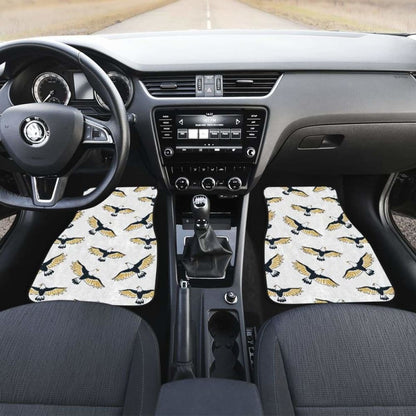 Eagle Pattern Print Design  Front And Back Car Mats