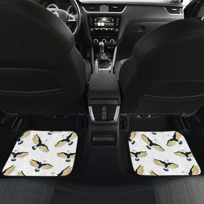Eagle Pattern Print Design  Front And Back Car Mats
