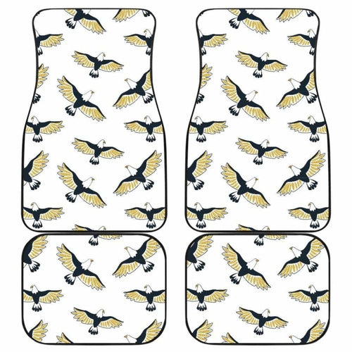 Eagle Pattern Print Design  Front And Back Car Mats