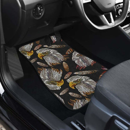 Eagle Pattern Print Design  Front And Back Car Mats