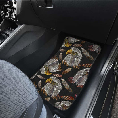 Eagle Pattern Print Design  Front And Back Car Mats