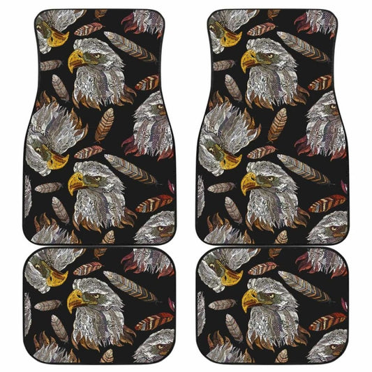 Eagle Pattern Print Design  Front And Back Car Mats