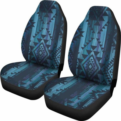 Blue Boho Aztec Streaks Car Seat Covers