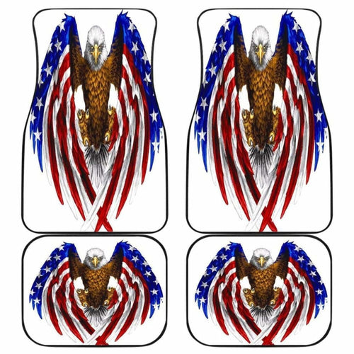American Bald Eagle Front And Back Car Mats (Set Of)