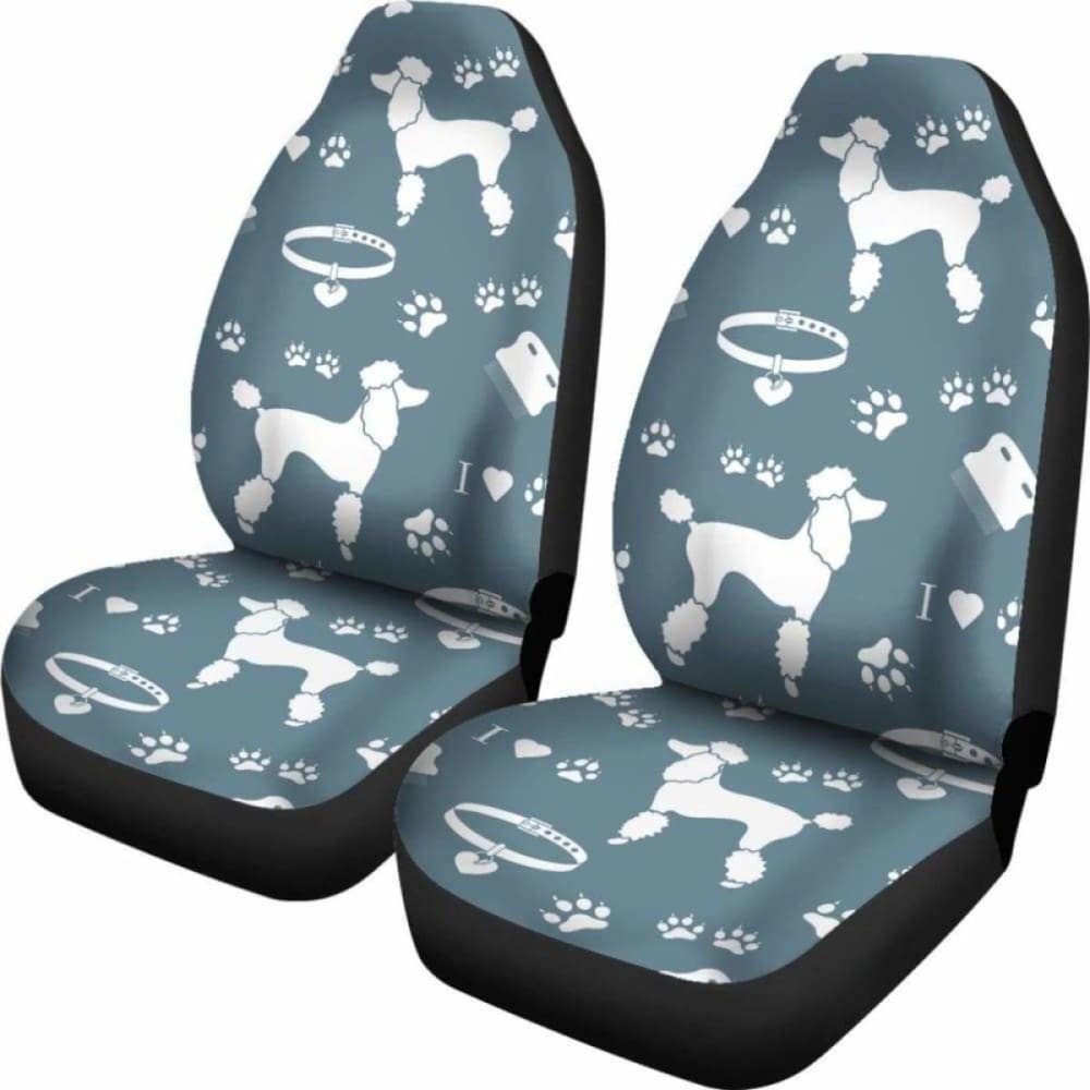 Poodle Dogs Pets Animal Car Seat Covers
