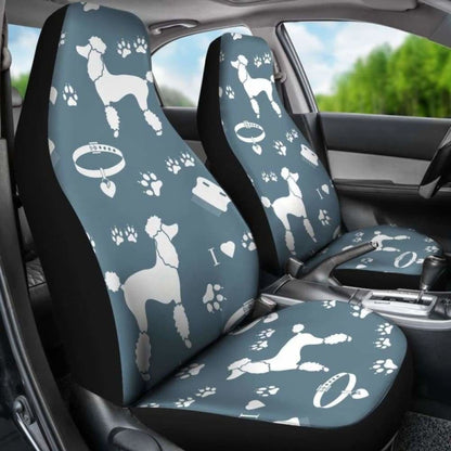 Poodle Dogs Pets Animal Car Seat Covers