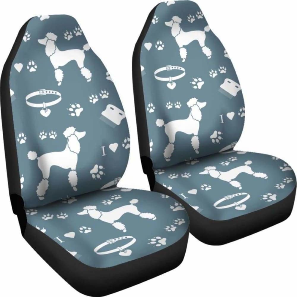 Poodle Dogs Pets Animal Car Seat Covers