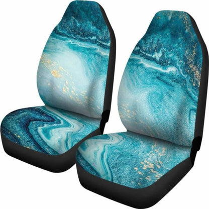 Teal Marble Cl Car Seat Covers