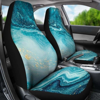 Teal Marble Cl Car Seat Covers