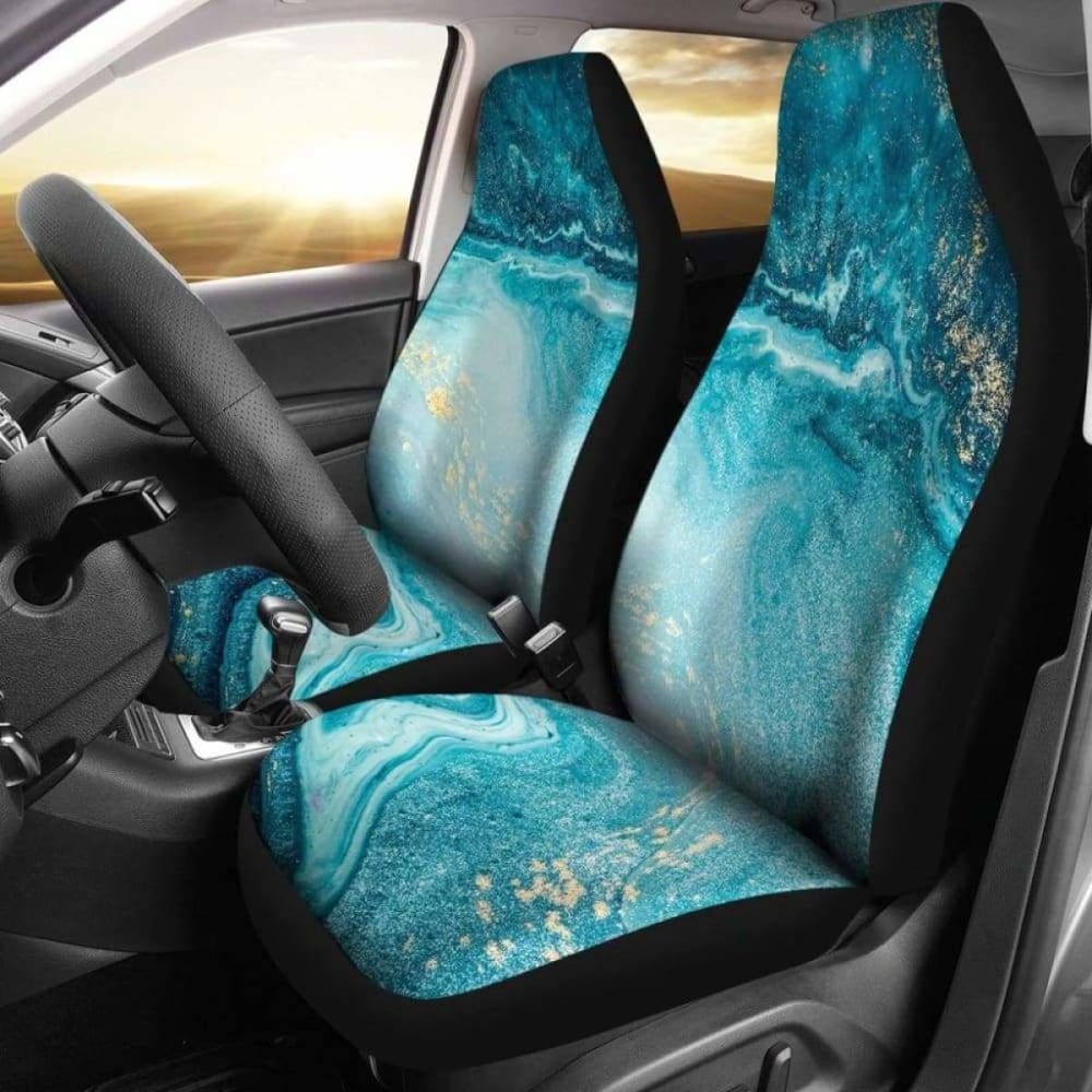 Teal Marble Cl Car Seat Covers