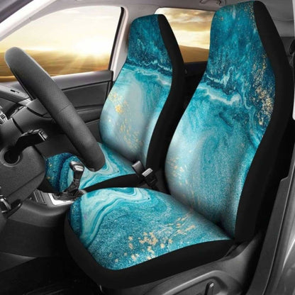 Teal Marble Cl Car Seat Covers