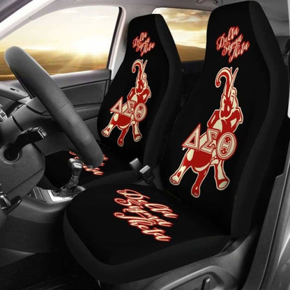 Delta Sigma Theta Car-Suv Seat Cover Black-Elephant
