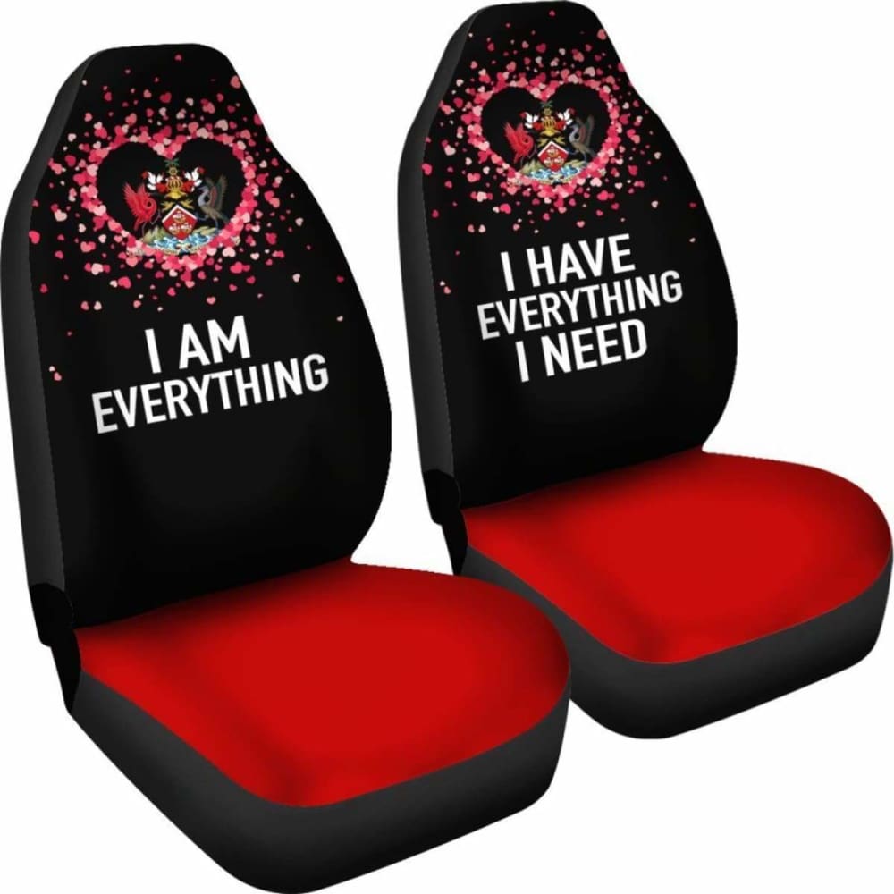 Trinidad And Tobago Car Seat Covers Couple Valentine Everthing I Need (Set Of Two)