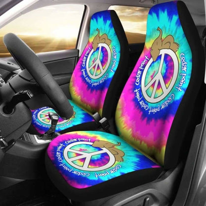 Elephant Peace Tie Dye Car Seat Covers