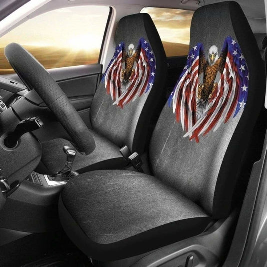 Eagle America Flag Car Seat Covers