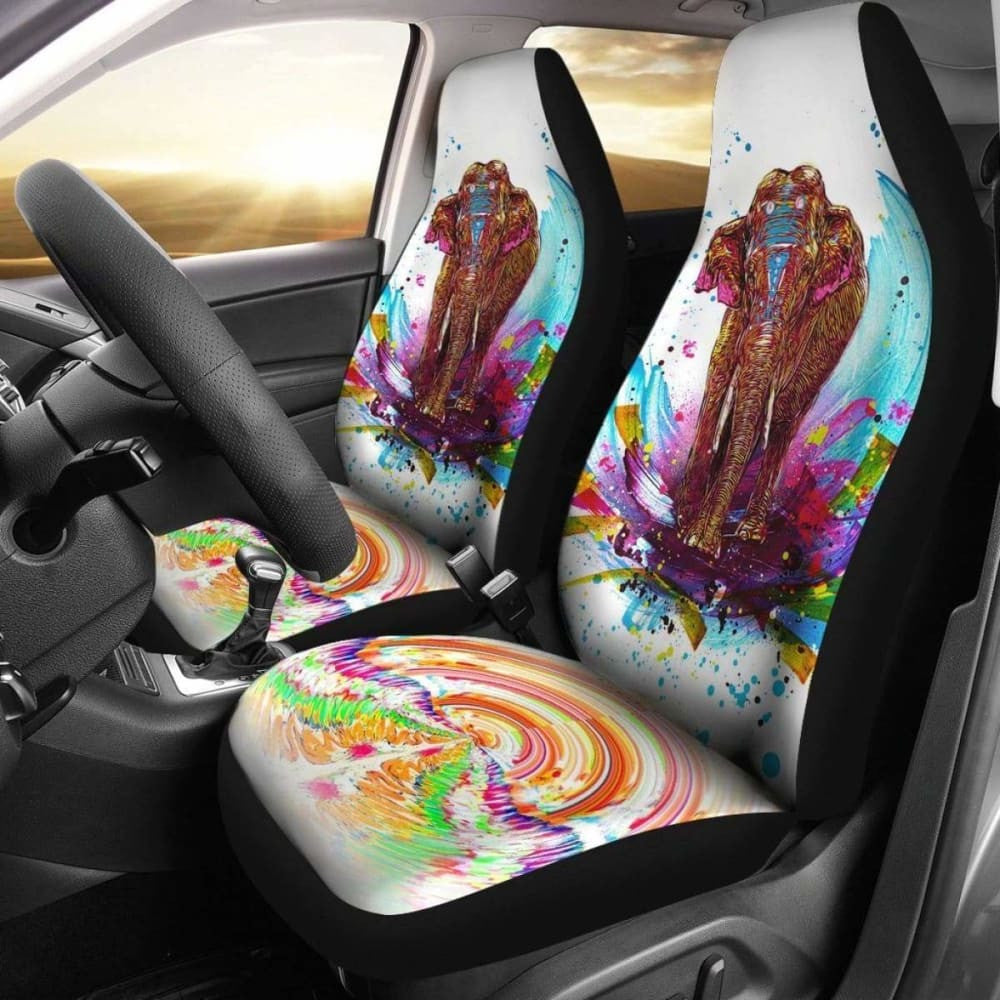 Elephant Colorful Car Seat Covers Amazing