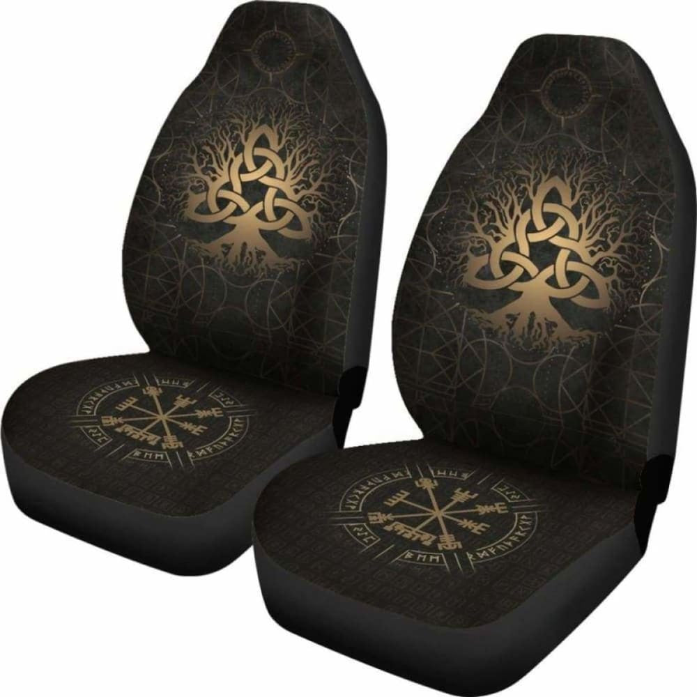 Viking Tree Of Life Vegvisir Car Seat Covers