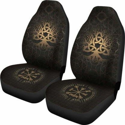 Viking Tree Of Life Vegvisir Car Seat Covers