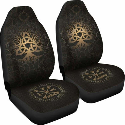 Viking Tree Of Life Vegvisir Car Seat Covers