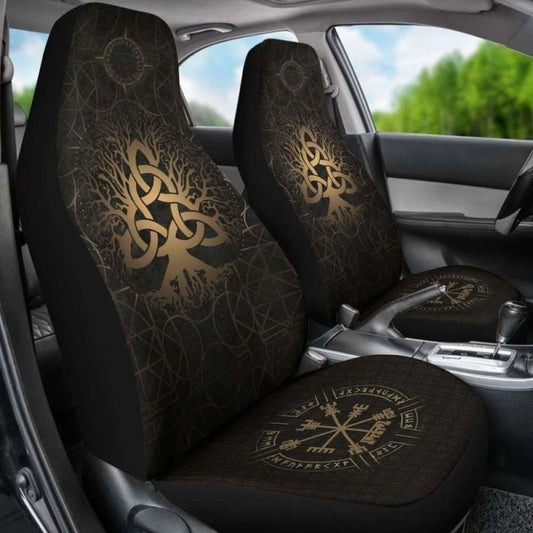 Viking Tree Of Life Vegvisir Car Seat Covers