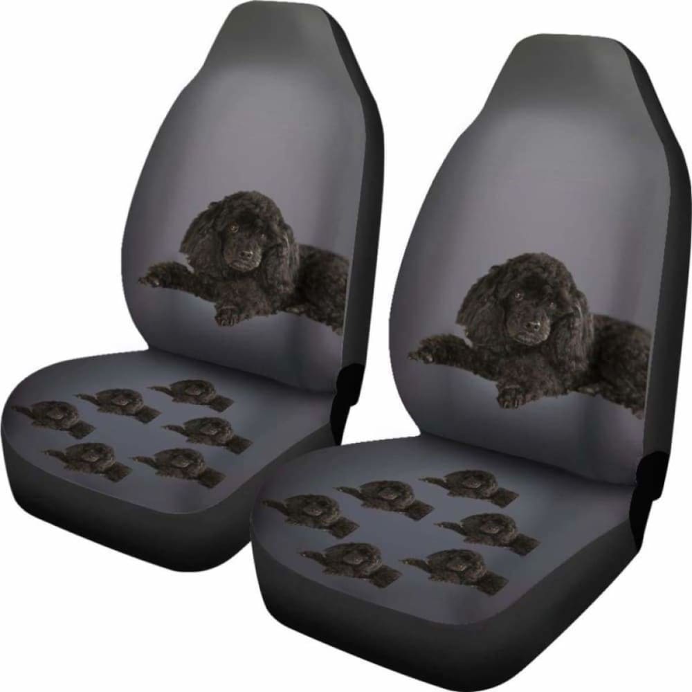 Poodle Car Seat Cover Black