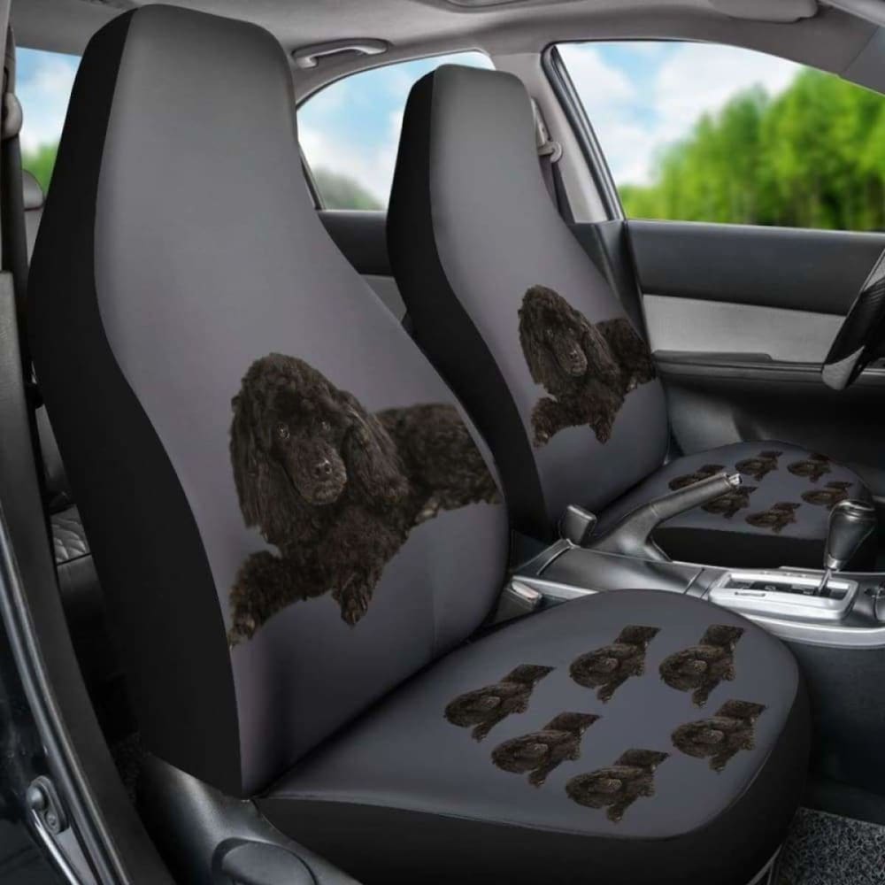 Poodle Car Seat Cover Black