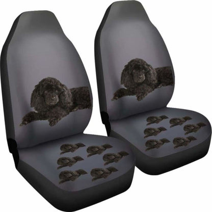 Poodle Car Seat Cover Black