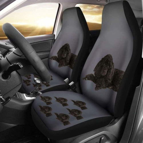 Poodle Car Seat Cover Black