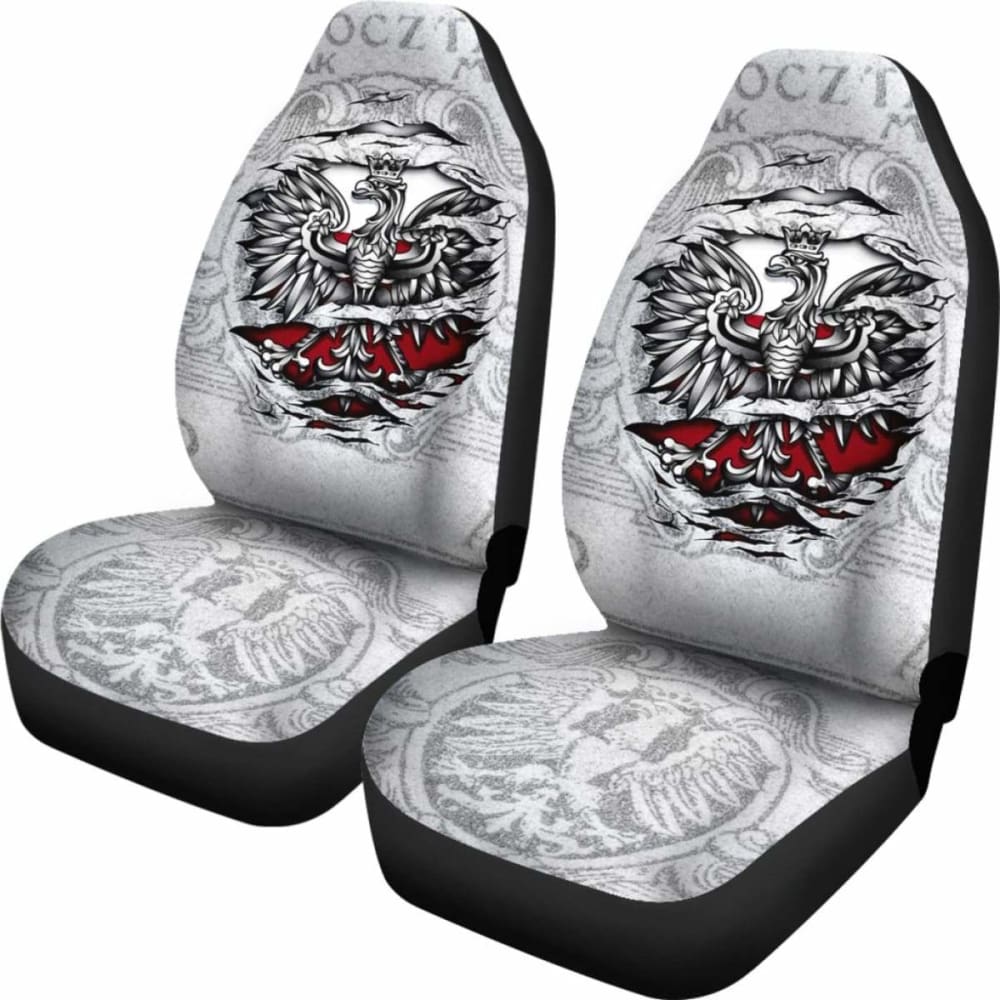 Poland Car Seat Covers - Eagle Vintage Style -