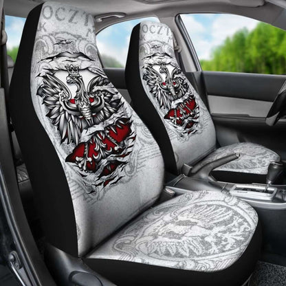 Poland Car Seat Covers - Eagle Vintage Style -