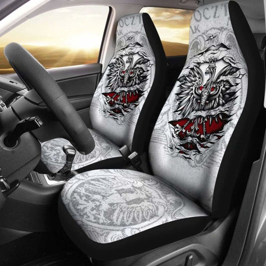 Poland Car Seat Covers - Eagle Vintage Style -