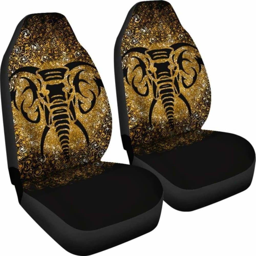 Elephant Zen Gold Car Seat Covers
