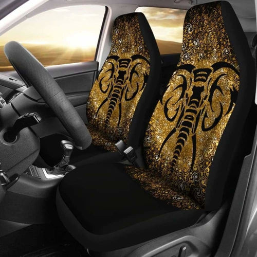 Elephant Zen Gold Car Seat Covers