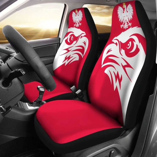 The Poland Eagle Car Seat Covers