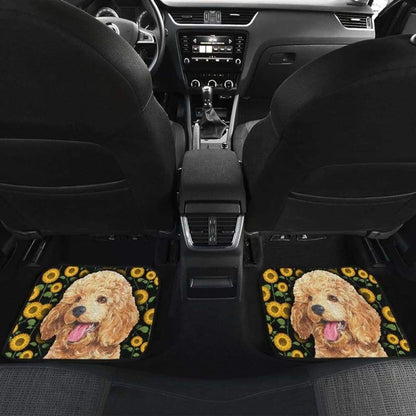 Poodles Dog You're My Sunshine Sunflower Car Floor Mats