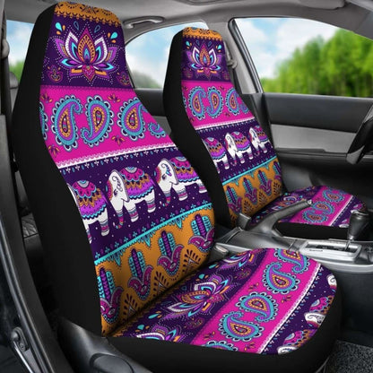 Elephant Mandala Pattern Car Seat Covers
