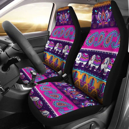 Elephant Mandala Pattern Car Seat Covers