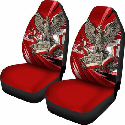 Poland Polska Car Seat Covers - Polish Eagle