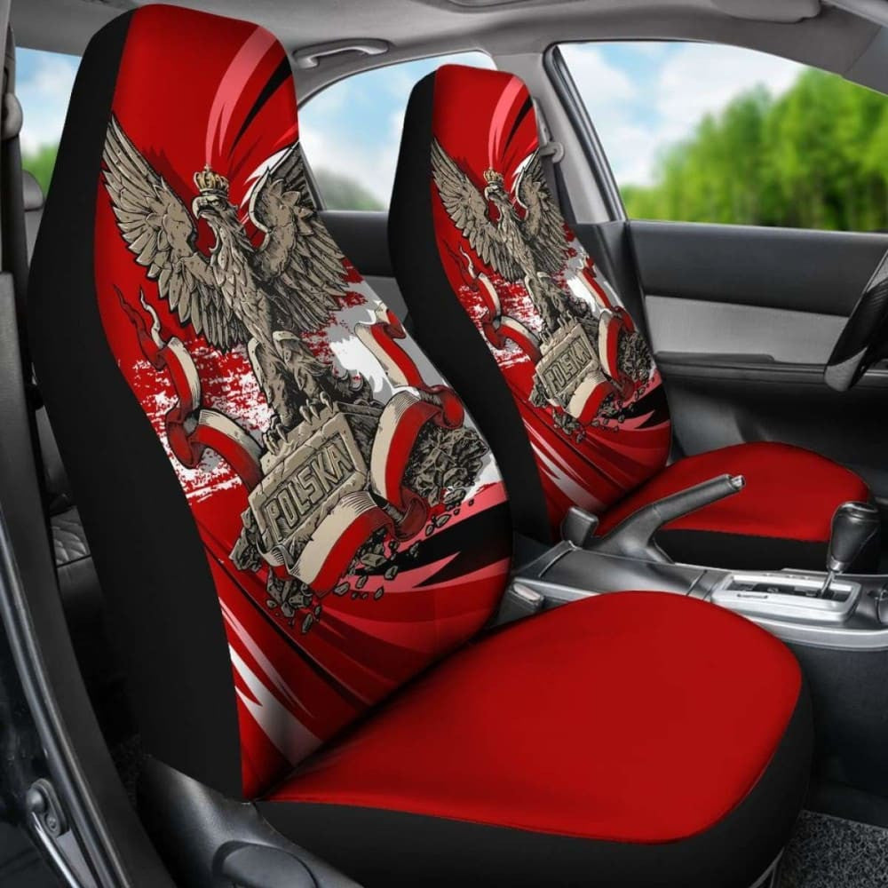 Poland Polska Car Seat Covers - Polish Eagle
