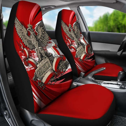 Poland Polska Car Seat Covers - Polish Eagle