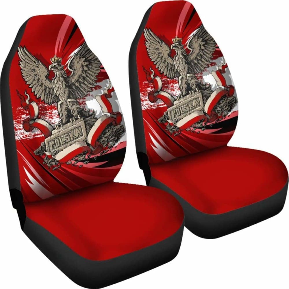 Poland Polska Car Seat Covers - Polish Eagle