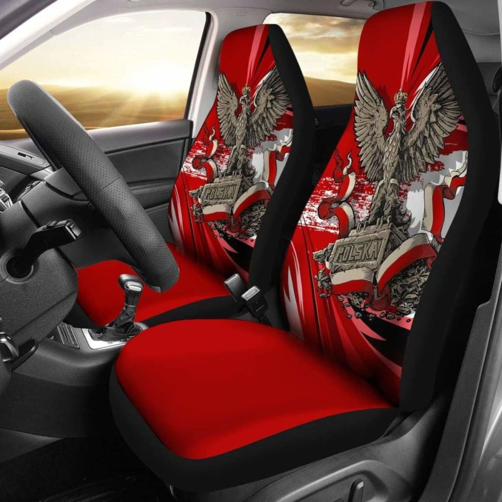 Poland Polska Car Seat Covers - Polish Eagle