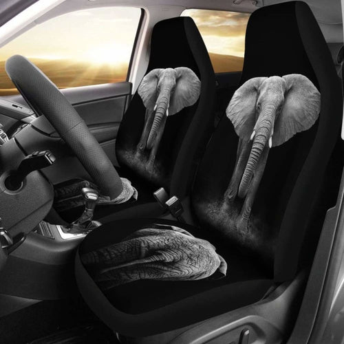 Elephant Black And White Car Seat Covers Amazing