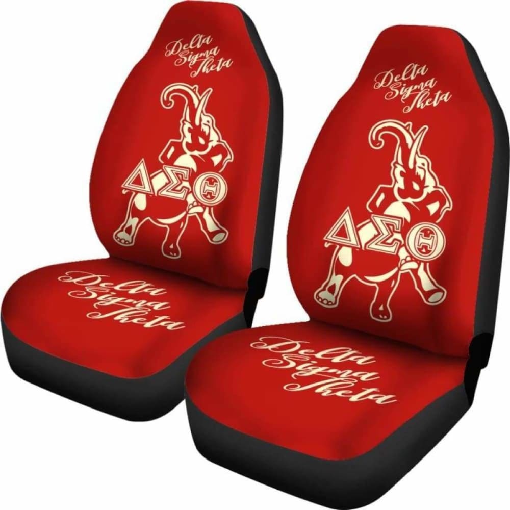 Delta Sigma Theta Car-Suv Seat Cover-Elephant-Red