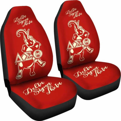 Delta Sigma Theta Car-Suv Seat Cover-Elephant-Red
