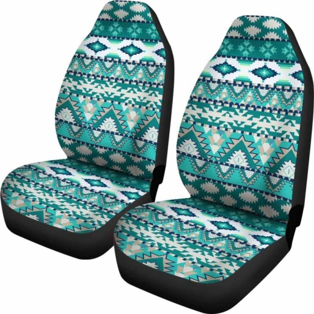 Teal Tribal Car Seat Covers